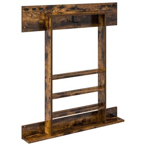 vidaXL Biljardikeppiteline Tekninen puu 93 x 12 x 103 cm Savutammi