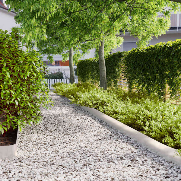 vidaXL Nurmikon reunalistat 10 kpl 15x103 cm ruostumatonta ter&auml;st&auml;