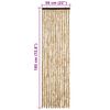 vidaXL Hy&ouml;nteisverho beige 56x185 cm Chenille