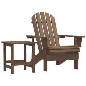 vidaXL Adirondack-puutarhatuoli p&ouml;yd&auml;ll&auml; t&auml;ysi kuusi ruskea