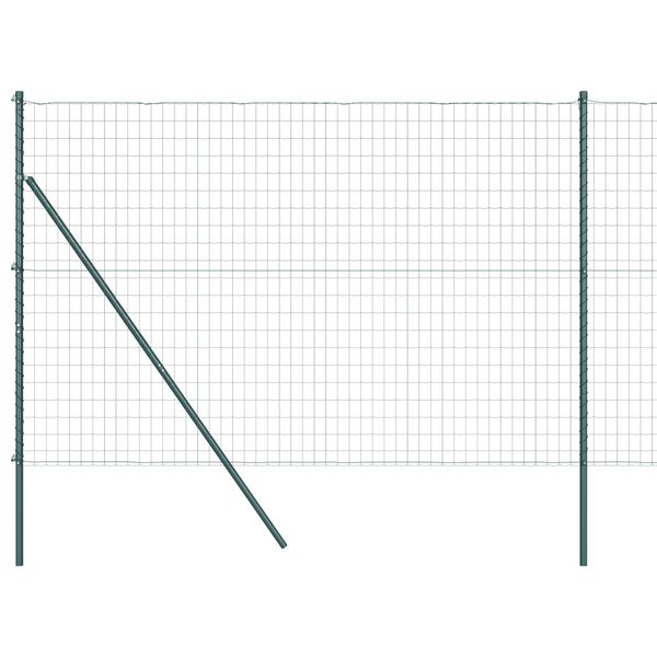 vidaXL Aita ja Tuki Vihre&auml; 1,6 x 10 m Ter&auml;s ja PVC