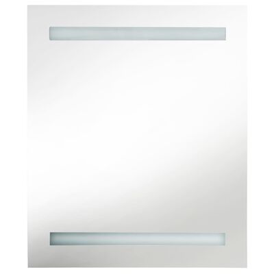 vidaXL LED kylpyhuoneen peilikaappi antrasiitti 50x14x60 cm