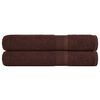 vidaXL Pyyhkeet FROGN 2 kpl Ruskea 100x200 cm 360 gsm
