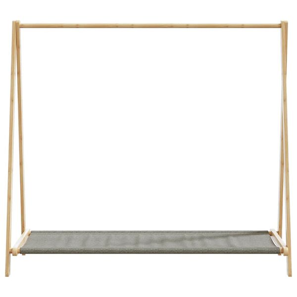 vidaXL Vaateteline hyllyill&auml; 106x34x102 cm bambu