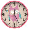 vidaXL Sein&auml;kello pinkki &Oslash;25,5 cm polystyreeni ja lasi