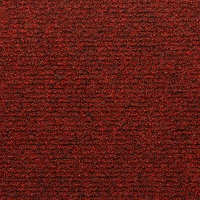 vidaXL Porrasmatot 15 kpl neulahuopa 65x21x4 cm punainen