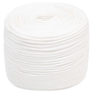 vidaXL Monik&auml;ytt&ouml;inen k&ouml;ysi 6 mm 250 m valkoinen PP