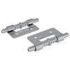 vidaXL Lukko 2 kpl Hopea 46 x 17 x 1,2 mm Ter&auml;s