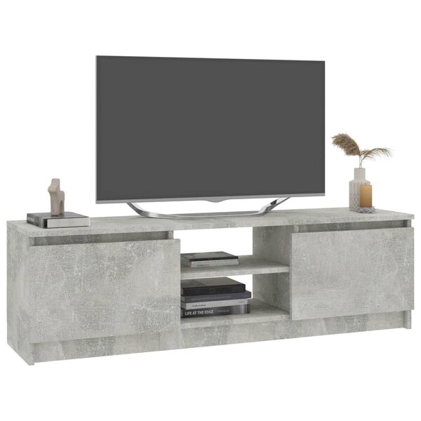 vidaXL TV-taso betoninharmaa 120x30x35,5 cm lastulevy