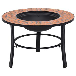 vidaXL Mosaiikkitulisija terrakotta 68 cm keramiikka