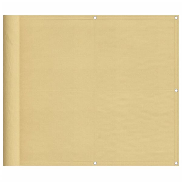 vidaXL Parvekesuoja hiekka 90x700 cm 100% polyesteri Oxford kangas