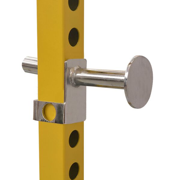 vidaXL Voimateline 140x145x214 cm keltainen ja musta