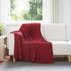 vidaXL Heittoviltti Bordeaux punainen 170 x 130 cm Fleese