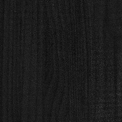 vidaXL Puutarhan kukkalaatikko musta 110x31x70 cm täysi mänty