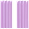 vidaXL Piment&auml;v&auml; verho renkailla 2 kpl Violetti 260 x 140 cm