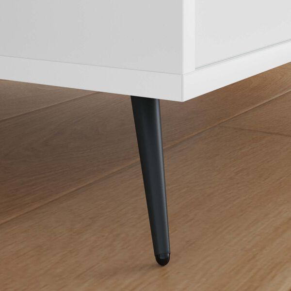 vidaXL Seisovat Jalakset 2 pcs Musta 56 x 56 x 100 mm Rauta