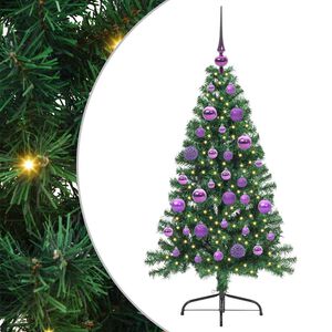 vidaXL Tekokuituinen Esivalmistettu Joulukuusi Vihre&auml; 120 cm