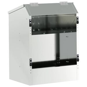 vidaXL Kaninruokkija Hopea 64.5 x 25.5 x 45.5 cm Galvanoitu ter&auml;s