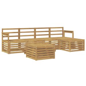 vidaXL Ulkosohvakokoelma 6 pcs valkoinen 59 x 59 x 37 cm