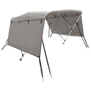 vidaXL 3-kaarinen Bimini-kate sivuseinill&auml; 183x(137-152)x137 cm