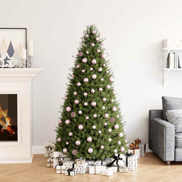 vidaXL Joulukuusen pallosarja 100 kpl pinkki