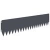 vidaXL Nurmireunus 10 kpl 103 x 25 cm Ter&auml;s Antrasiitti