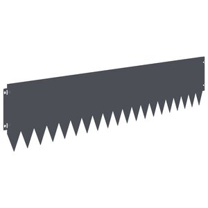 vidaXL Nurmireunus 10 kpl 103 x 25 cm Ter&auml;s Antrasiitti
