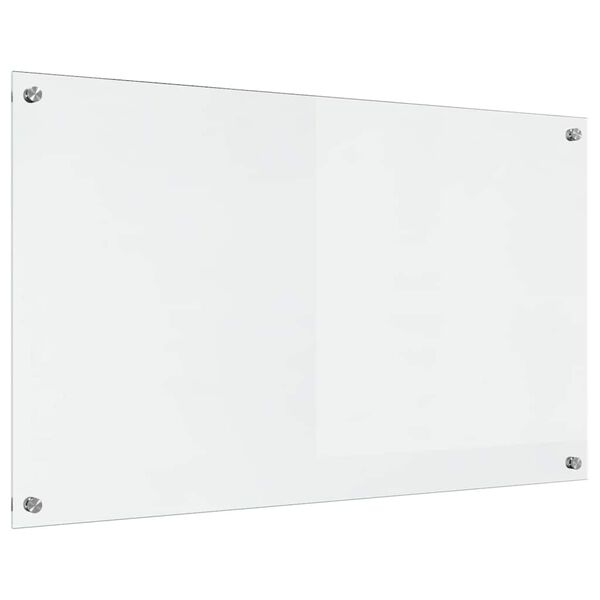 vidaXL Keittiön suojapaneeli Läpinäkyvä 100 x 60 cm karkaistu lasi