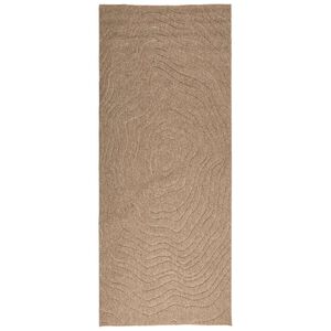 vidaXL Alue matot Moir&eacute; HUARTE Luonnollinen 150 x 80 cm Polyesteri