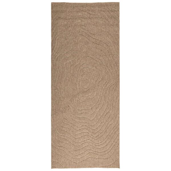 vidaXL Alue matot Moir&eacute; Suorakaide Luonnollinen 150 x 80 cm