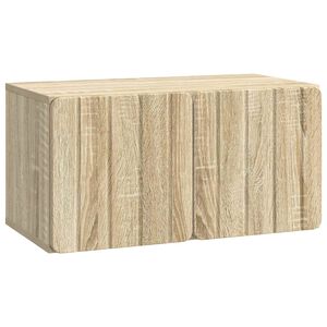 vidaXL Sein&auml;lle asennettava TV-kaappi Sonoma-tammi 59,5 x 31 x 30 cm