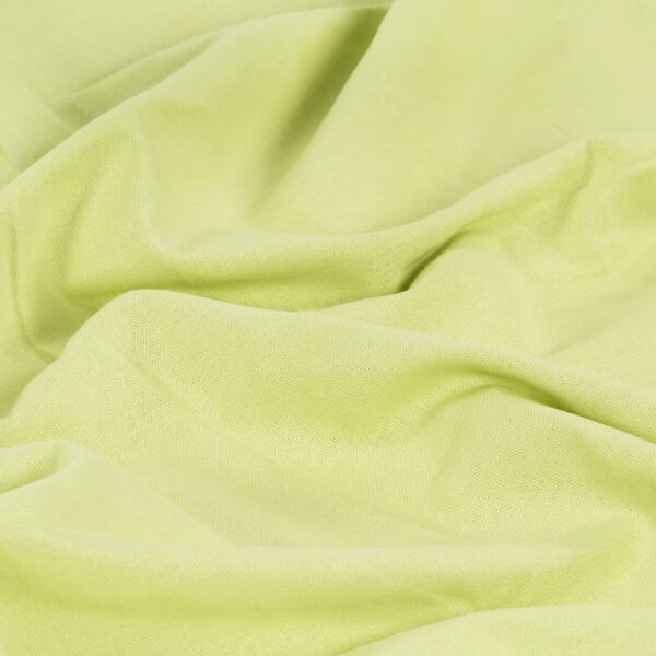 vidaXL Verhot metallirenkailla 2 kpl puuvilla 140x225 cm vihre&auml;