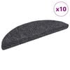 vidaXL Porrasmatot itseliimautuvat 10 kpl 56x17x3 cm tummanharmaa puolipy&ouml;re&auml;