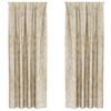 vidaXL Samettiverhot verhoilla 2 pcs Kerma 260 x 140 cm Sametti
