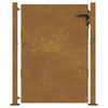 vidaXL Puutarhaportti 100x150 cm Corten-ter&auml;s