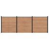 vidaXL Aidat Setti 3 kpl 526 x 186 cm WPC ja alumiini Ruskea