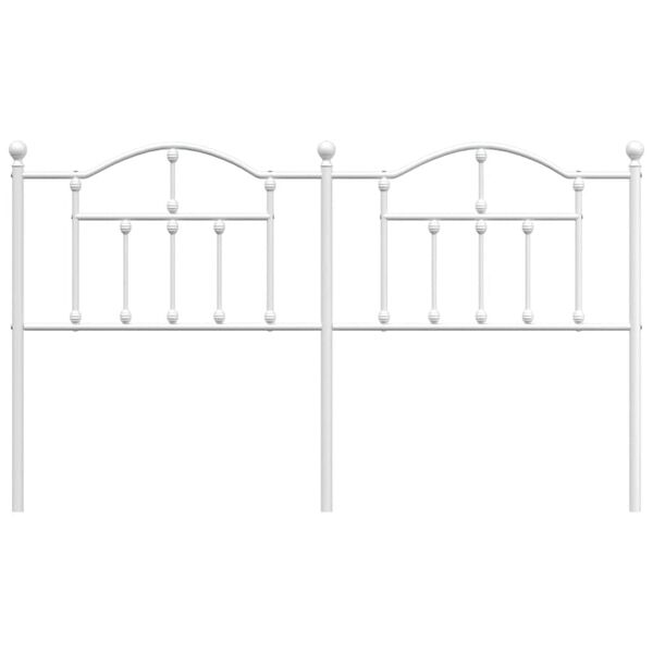 vidaXL Metallinen vaihtop&auml;&auml;ty valkoinen 160 cm