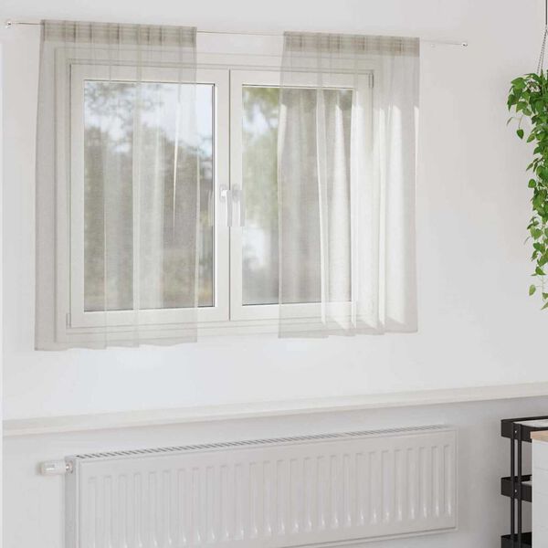 vidaXL Verhosatiini verhoilla 2 pcs Kerma 140 x 140 cm Polyesteri