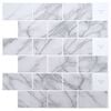 vidaXL Metrolaatta 50 kpl Valkoinen marmori 30 x 30 cm