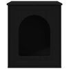 vidaXL Kissatalo Musta 53 x 52 x 62 cm Tekninen puu
