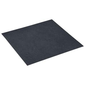 vidaXL Itsekiinnittyv&auml;t Lattialankut Musta marmori 30,5 x 30,5 cm