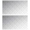 vidaXL Portaan askelma 2 kpl 90 x 50 cm Hopea Alumiini Suorakaide