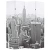 vidaXL Taitettava tilanjakaja 160x170 cm New Yorkin p&auml;iv&auml;maisema