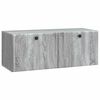 vidaXL Sein&auml;lle asennettava TV-kaappi 78,5 x 31 x 30 cm Harmaa Sonoma