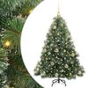 vidaXL Tekojoulukuusi 150 LED-valoilla Vihre&auml; 120 cm PE ja PVC