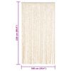 vidaXL Hy&ouml;nteisverho beige ja valkoinen 100x220 cm Chenille