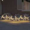 vidaXL LED Porot 180 LED-valoilla 6 pcs Kulta PET