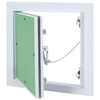 vidaXL Access Panel Vihre&auml; ja hopea 30 x 30 cm Alumiini ja kipsilevy