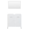 vidaXL Kylpyhuoneen kalustesarja valkoinen tekninen puu