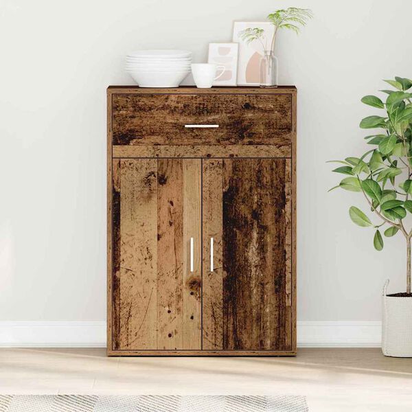 vidaXL Sivup&ouml;yt&auml; Vanha puu 60 x 30 x 84 cm Tekninen puu